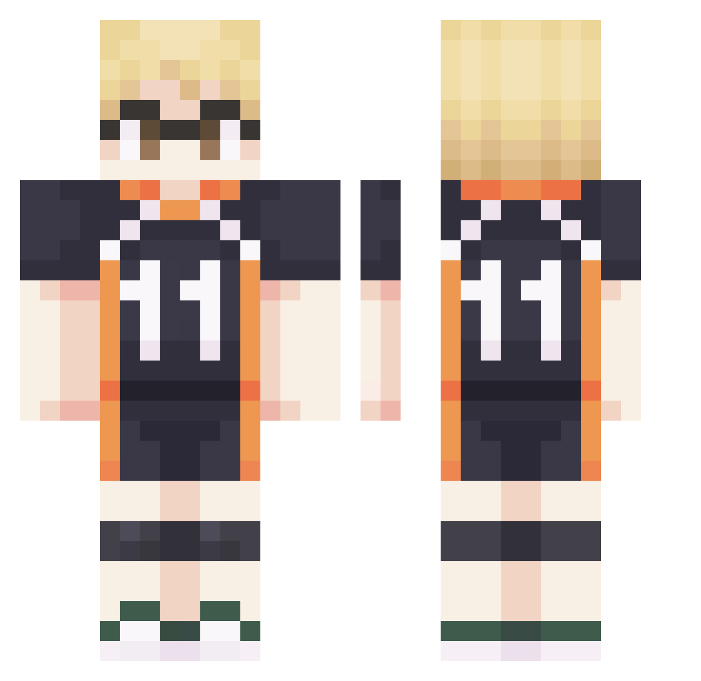 zKillua__ Minecraft skin, front and back view
