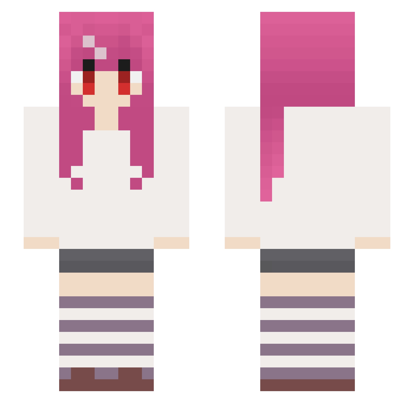 BestOfTheBronx Minecraft skin, front and back view