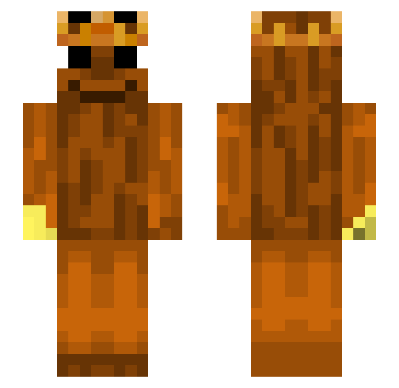 blackhookthe1 Minecraft skin, front and back view