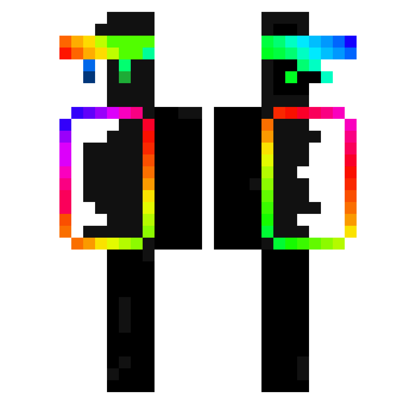 al5x_ Minecraft skin, front and back view