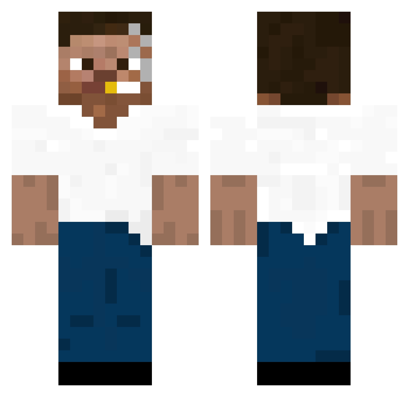 Ultrahighxd420 Minecraft skin, front and back view