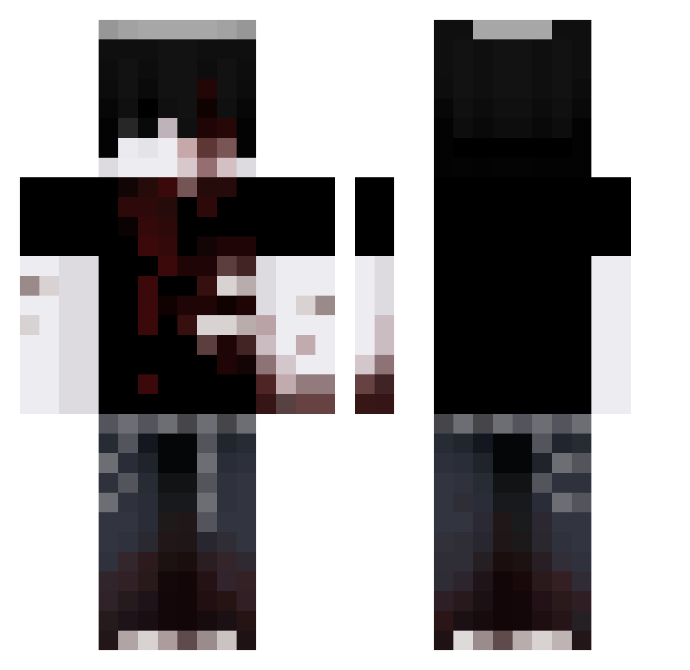 GavnoGorvano Minecraft skin, front and back view