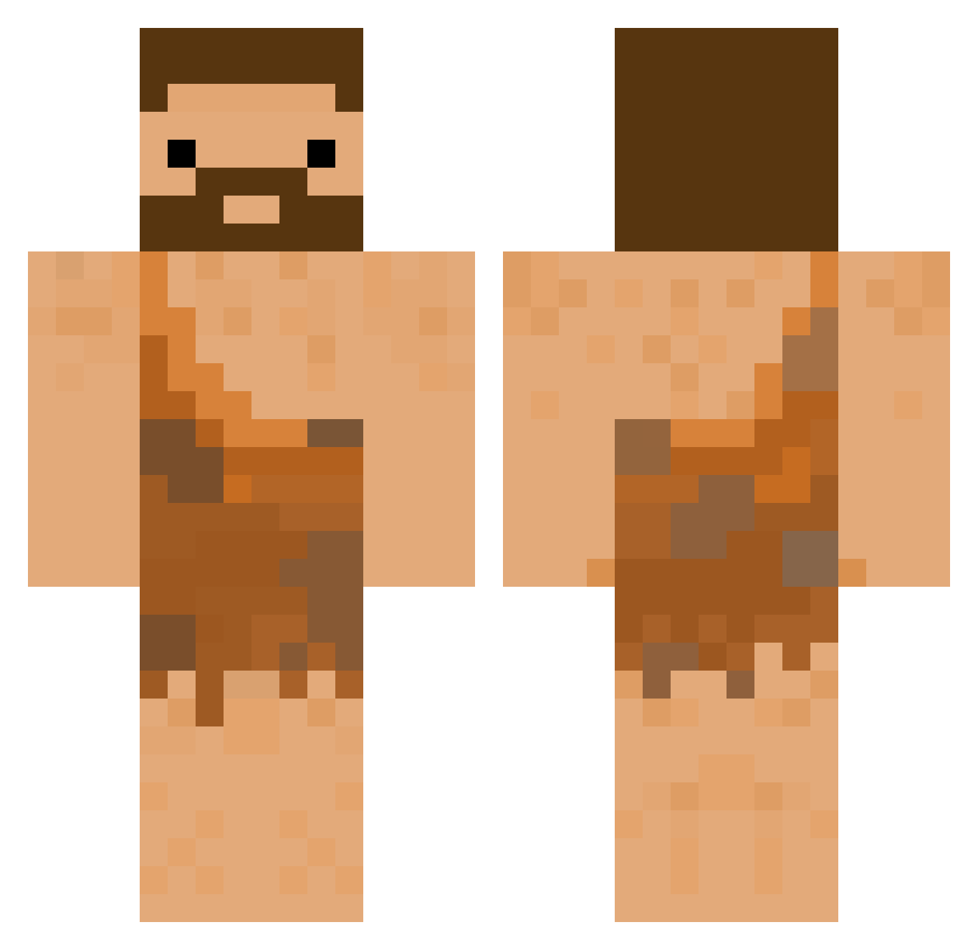 aleksaiandrej1 Minecraft skin, front and back view