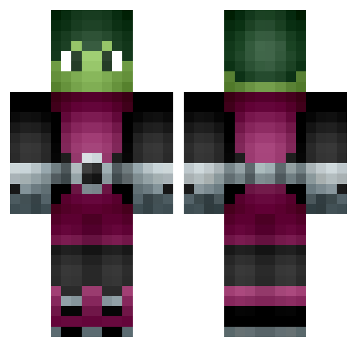 Shadow36715 Minecraft skin, front and back view
