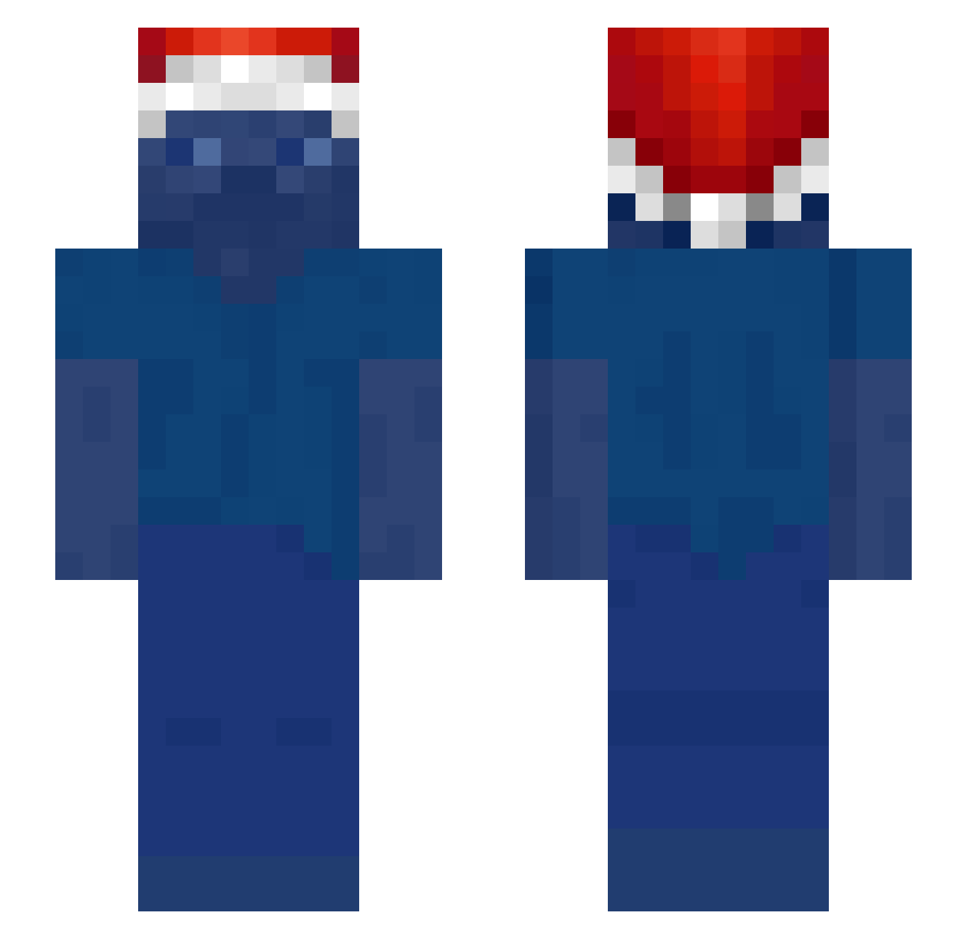 GANGMEMBERFYNN Minecraft skin, front and back view