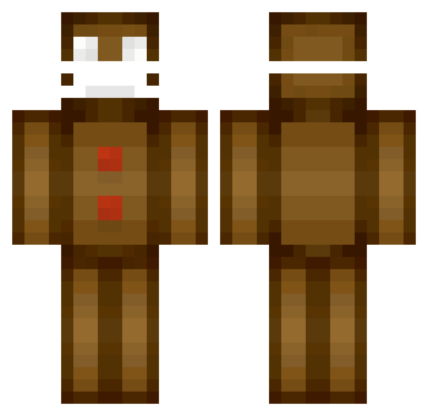 Ezmo613 Minecraft skin, front and back view
