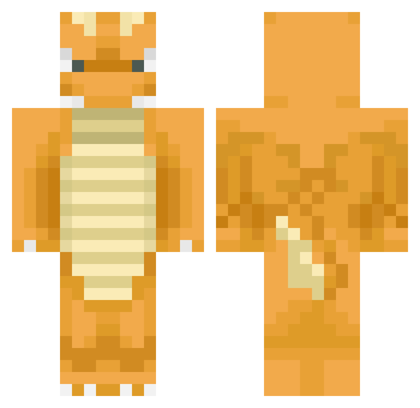 olek77777 Minecraft skin, front and back view