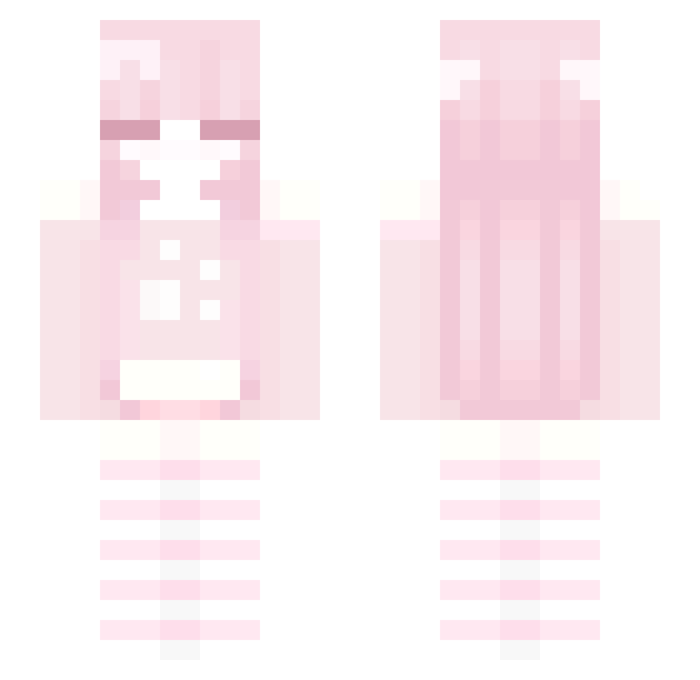 wxund Minecraft skin, front and back view