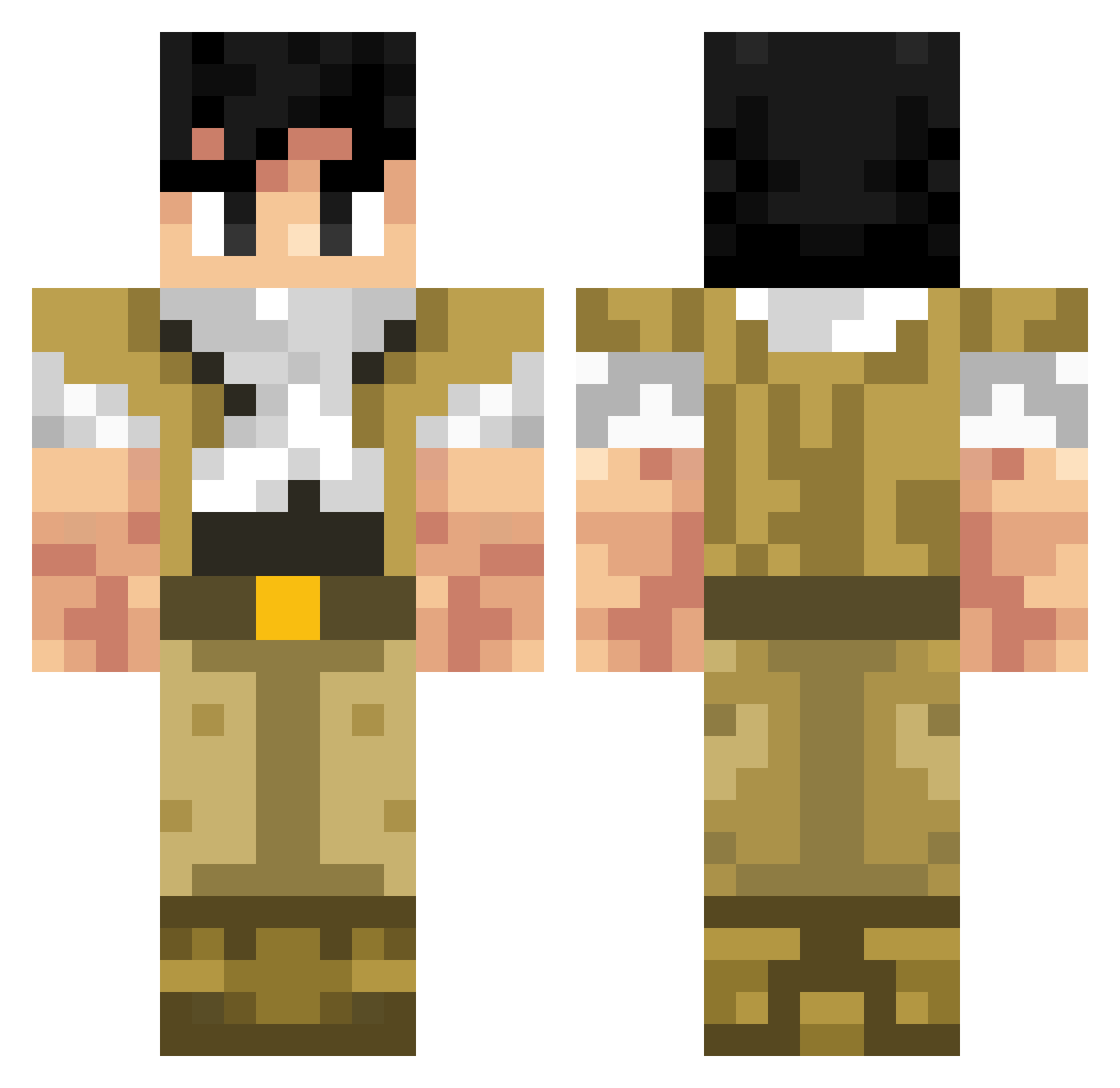 _pads_ Minecraft skin, front and back view