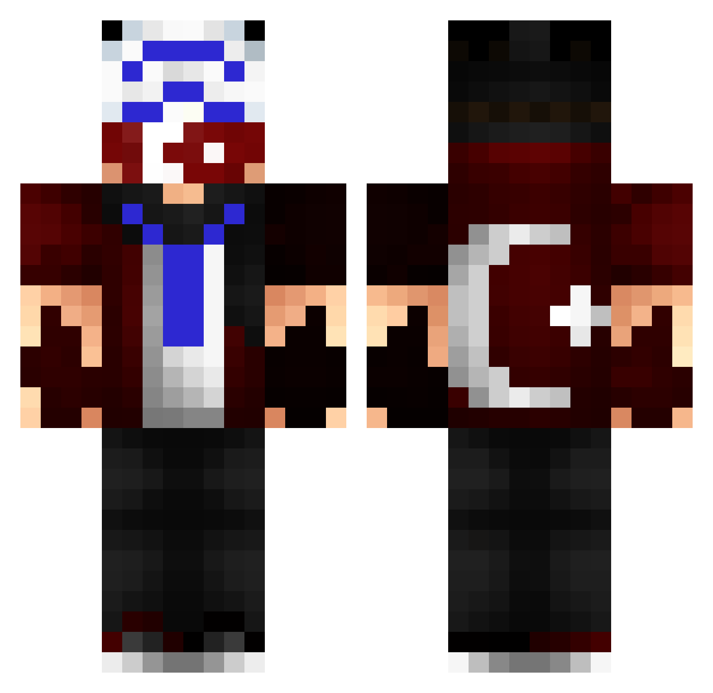 Mega_Spoons Minecraft skin, front and back view