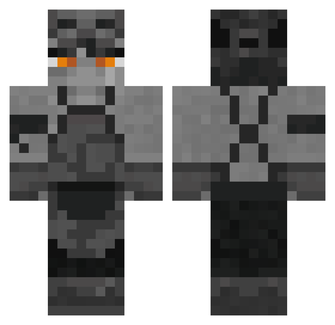 rip_night05 Minecraft skin, front and back view
