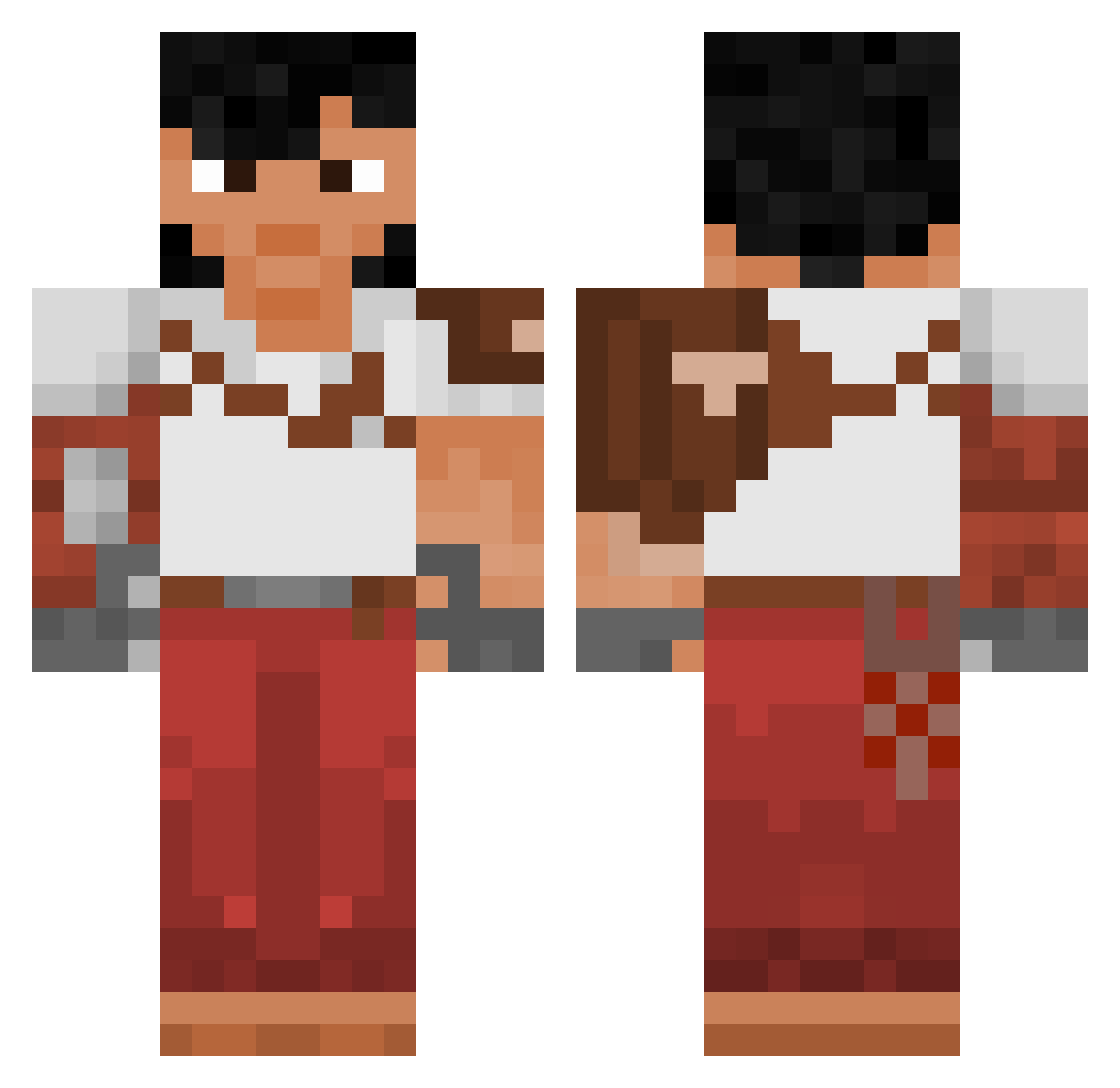 KingSoar Minecraft skin, front and back view