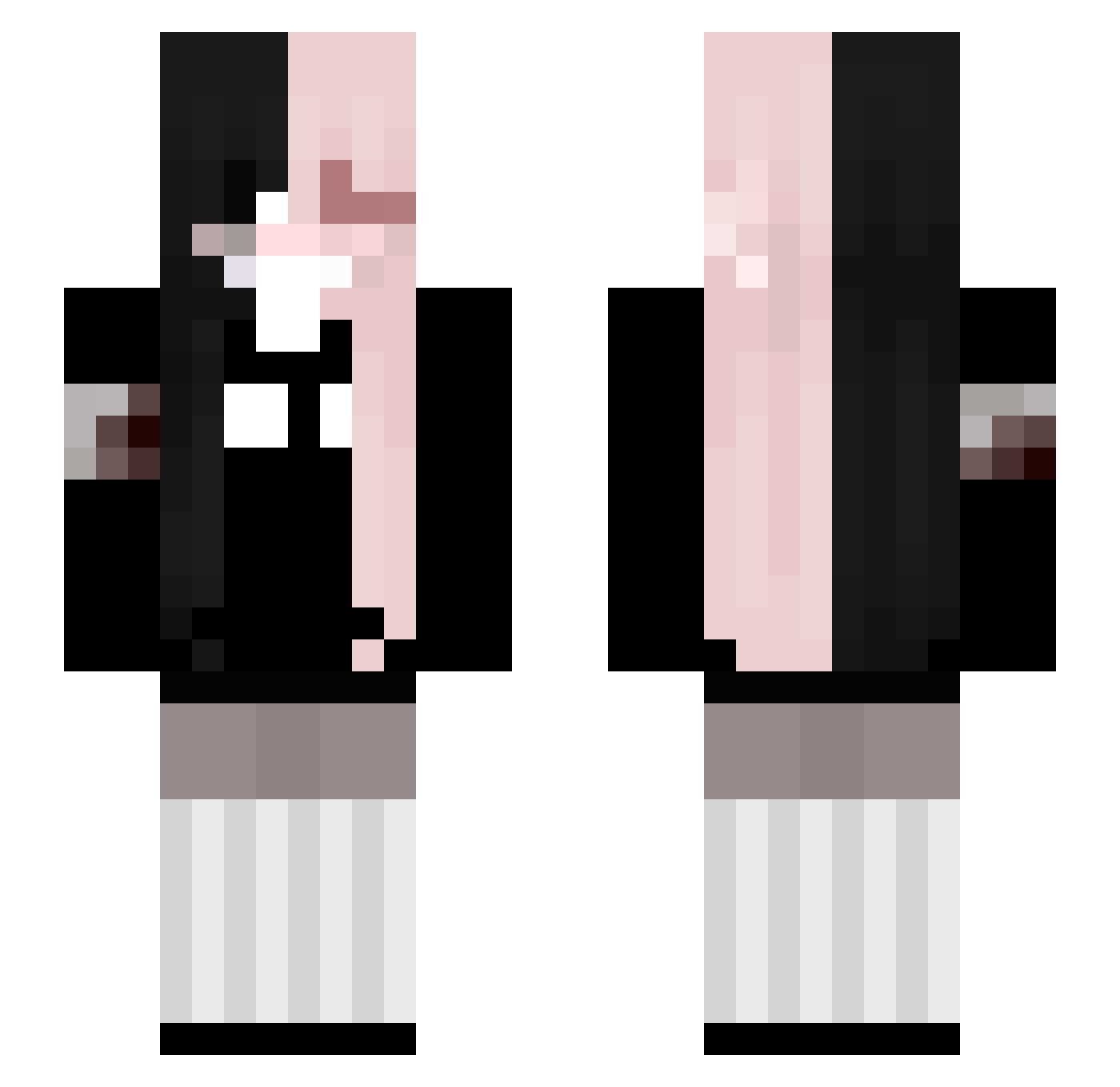 ImCamilaahh Minecraft skin, front and back view