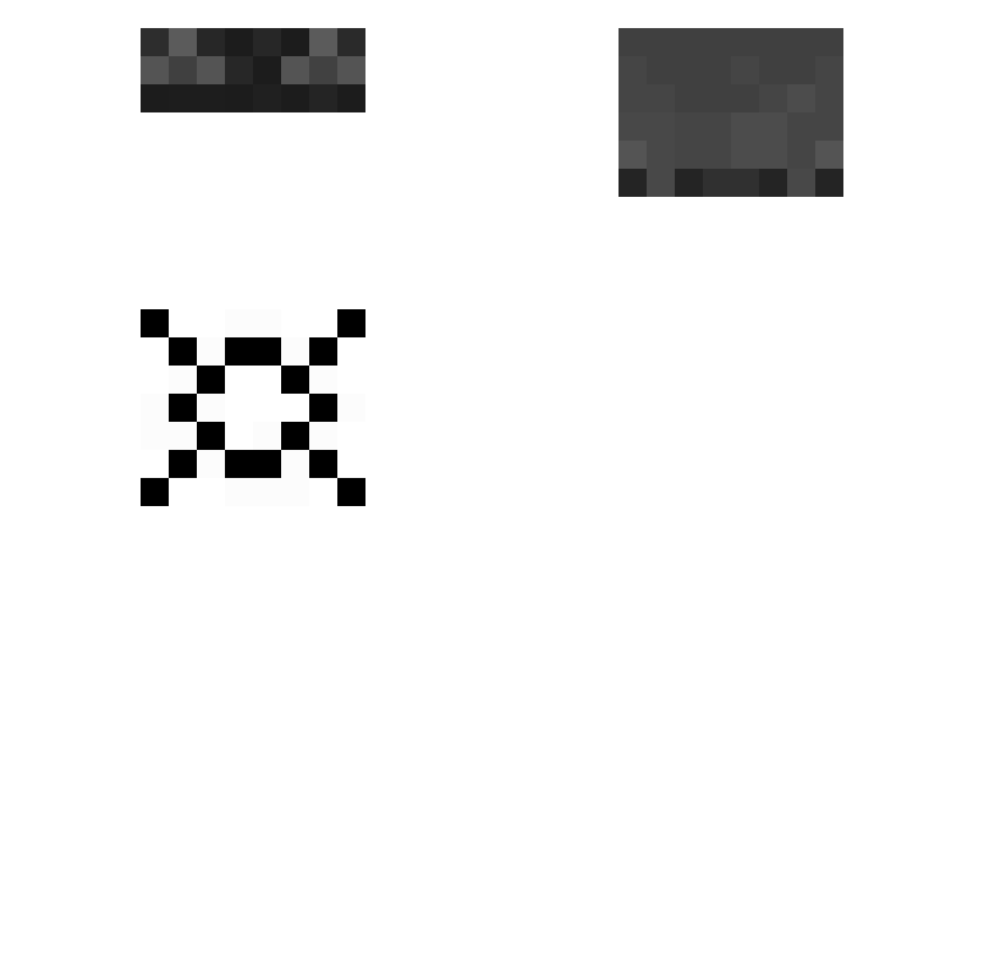 Lateency Minecraft skin, front and back view