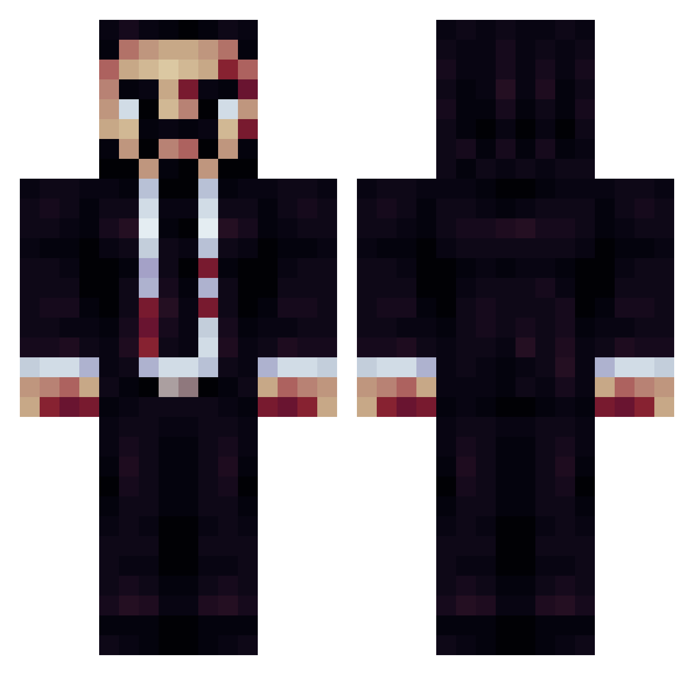 Lydor_ Minecraft skin, front and back view