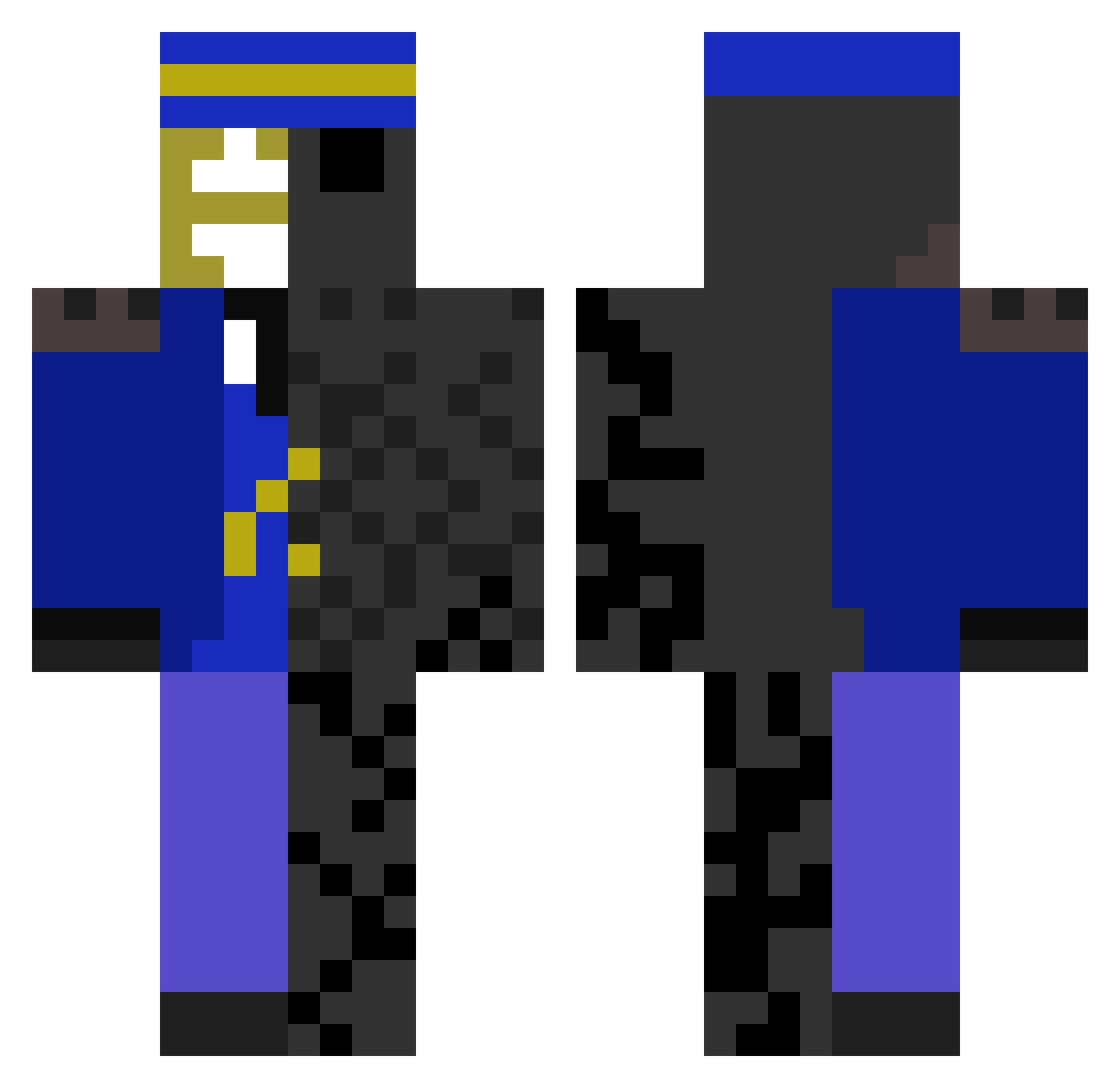 hahunsyouharunek Minecraft skin, front and back view