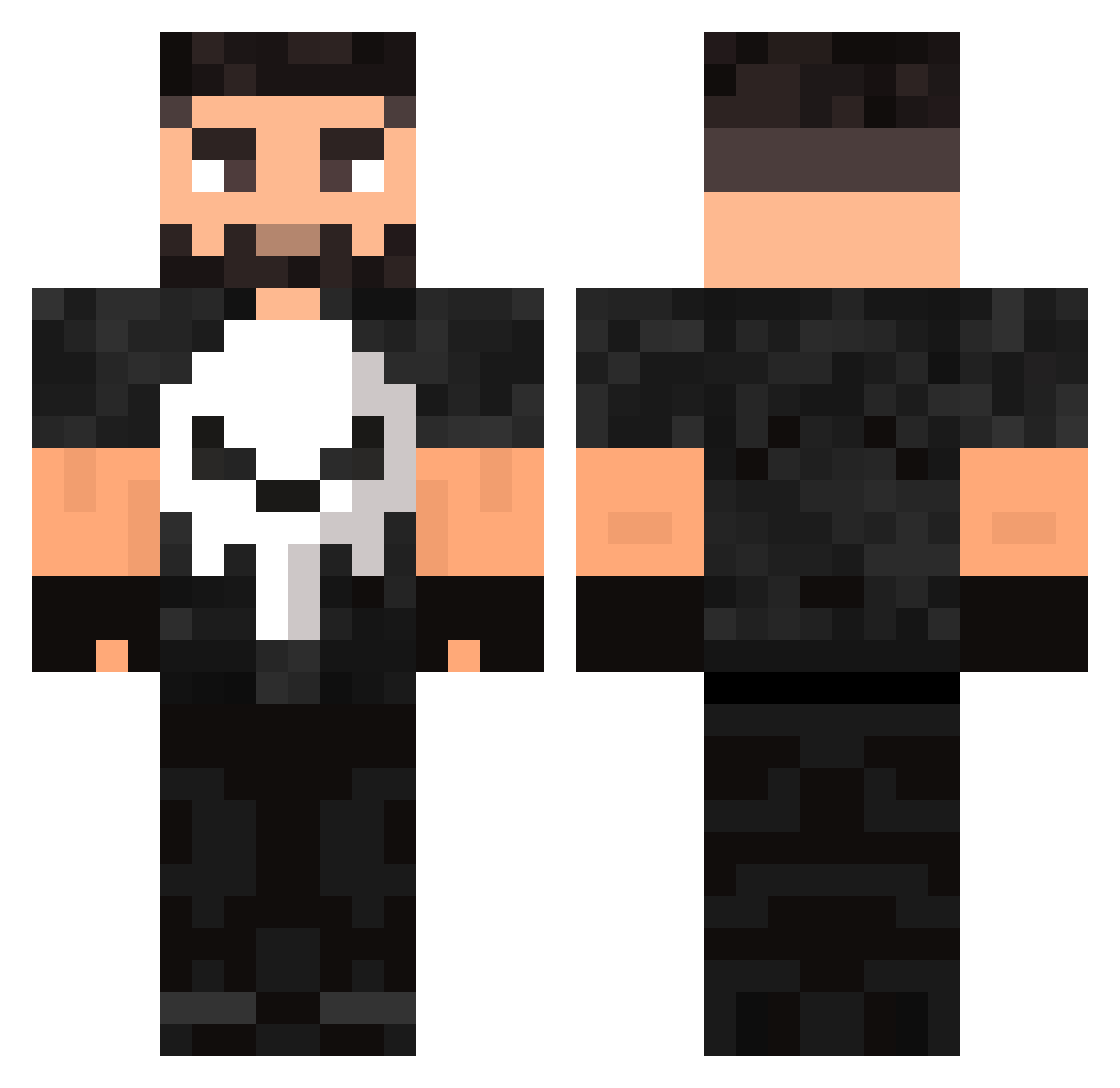 zemda_ Minecraft skin, front and back view