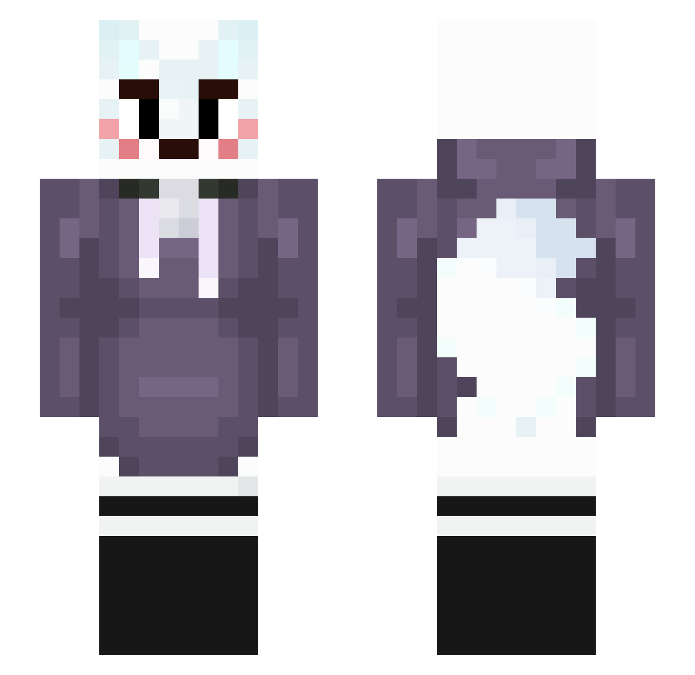 MONXAN Minecraft skin, front and back view