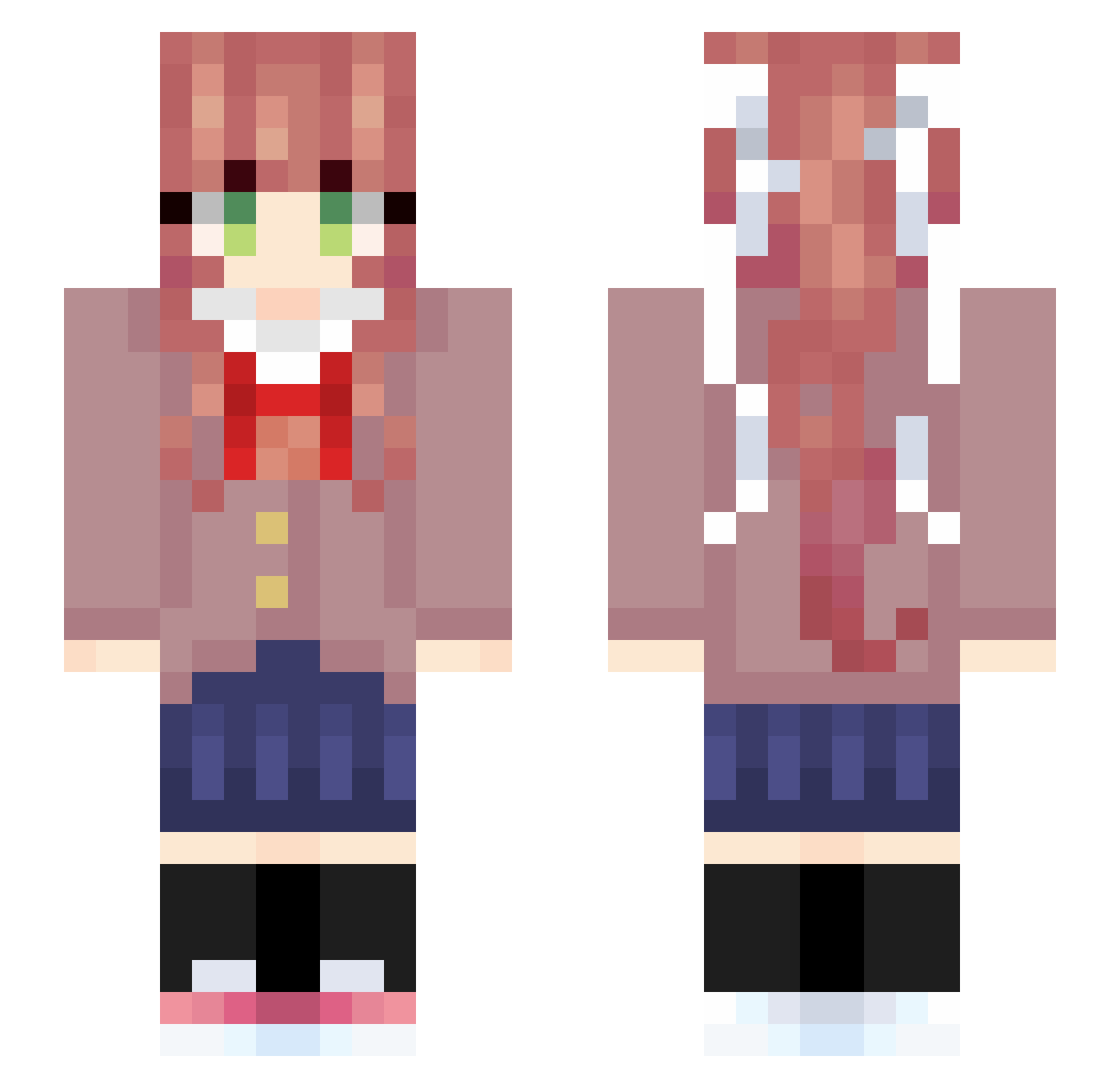 Sand2193 Minecraft skin, front and back view