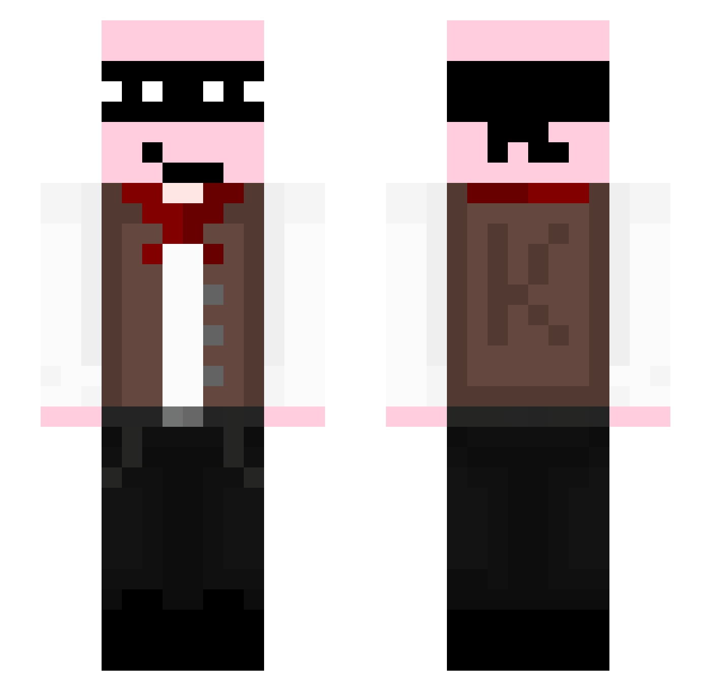 _Ansh5 Minecraft skin, front and back view