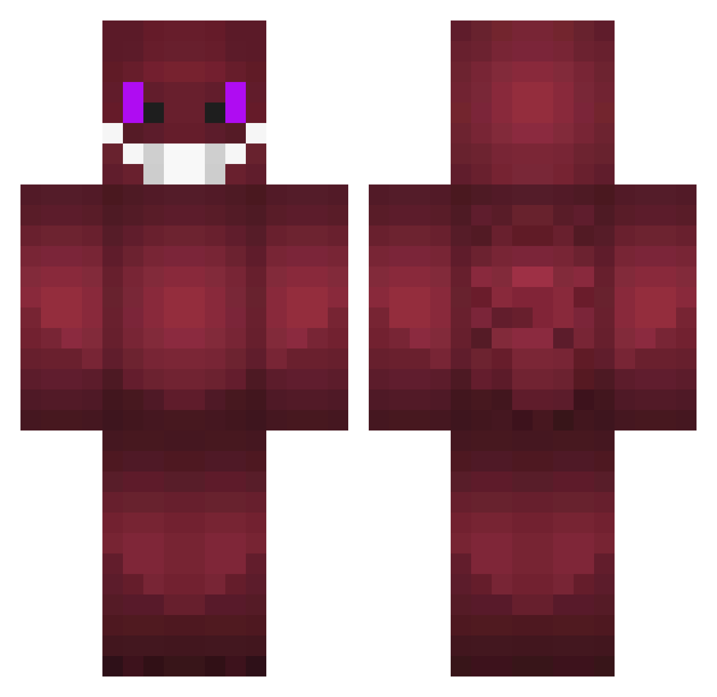 zBerlinx Minecraft skin, front and back view