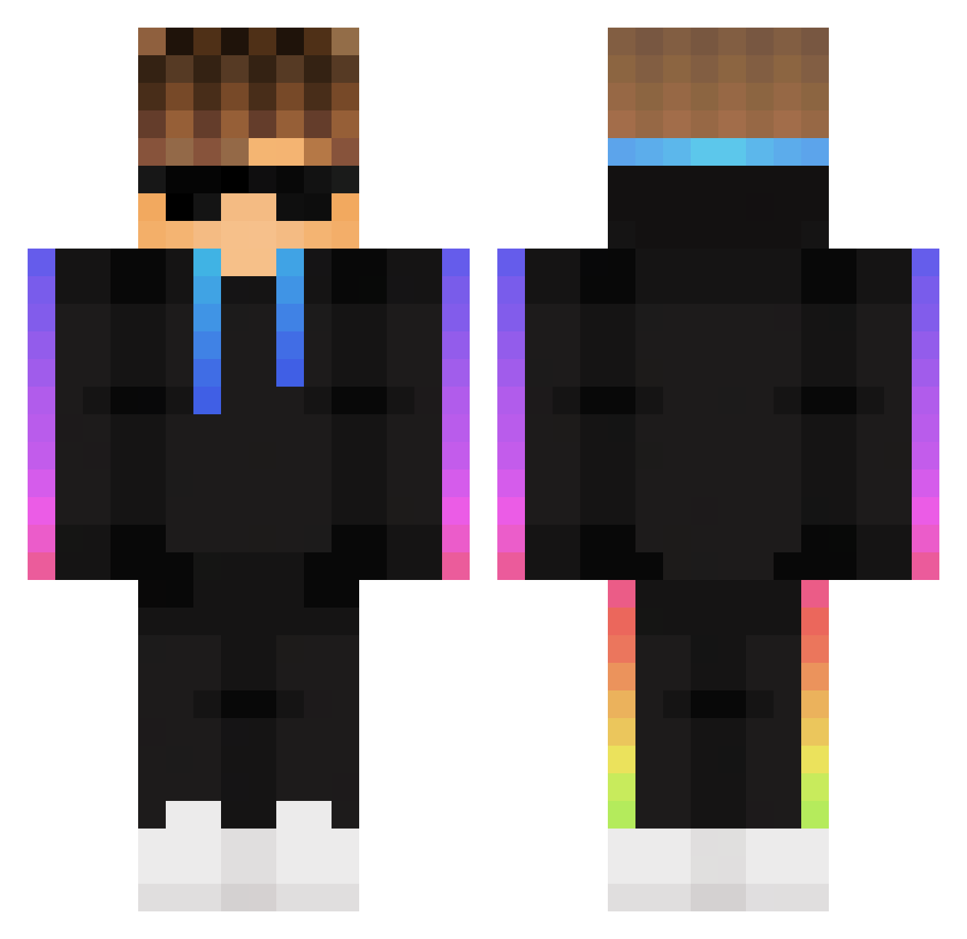 firedragon731 Minecraft skin, front and back view