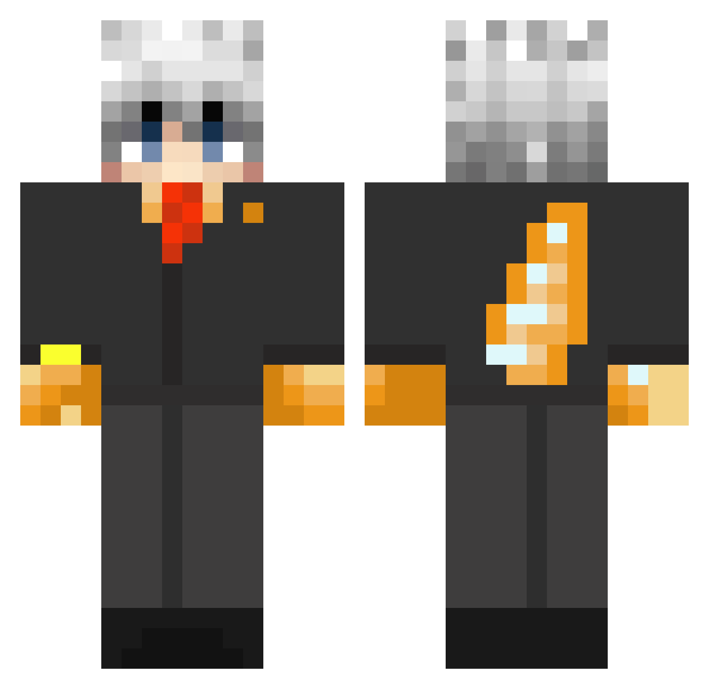 zyzy_ Minecraft skin, front and back view
