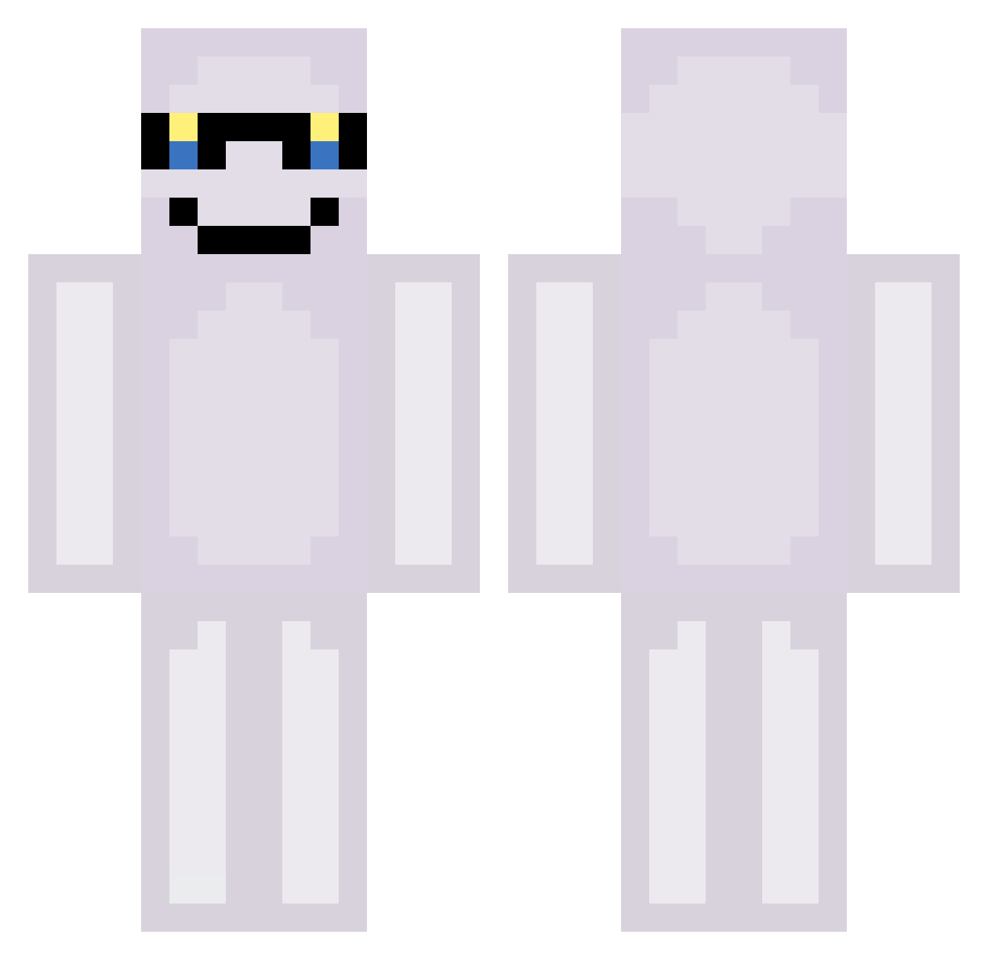 BambusIada Minecraft skin, front and back view