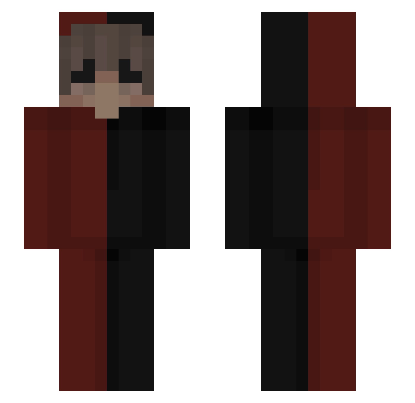 fatih113 Minecraft skin, front and back view