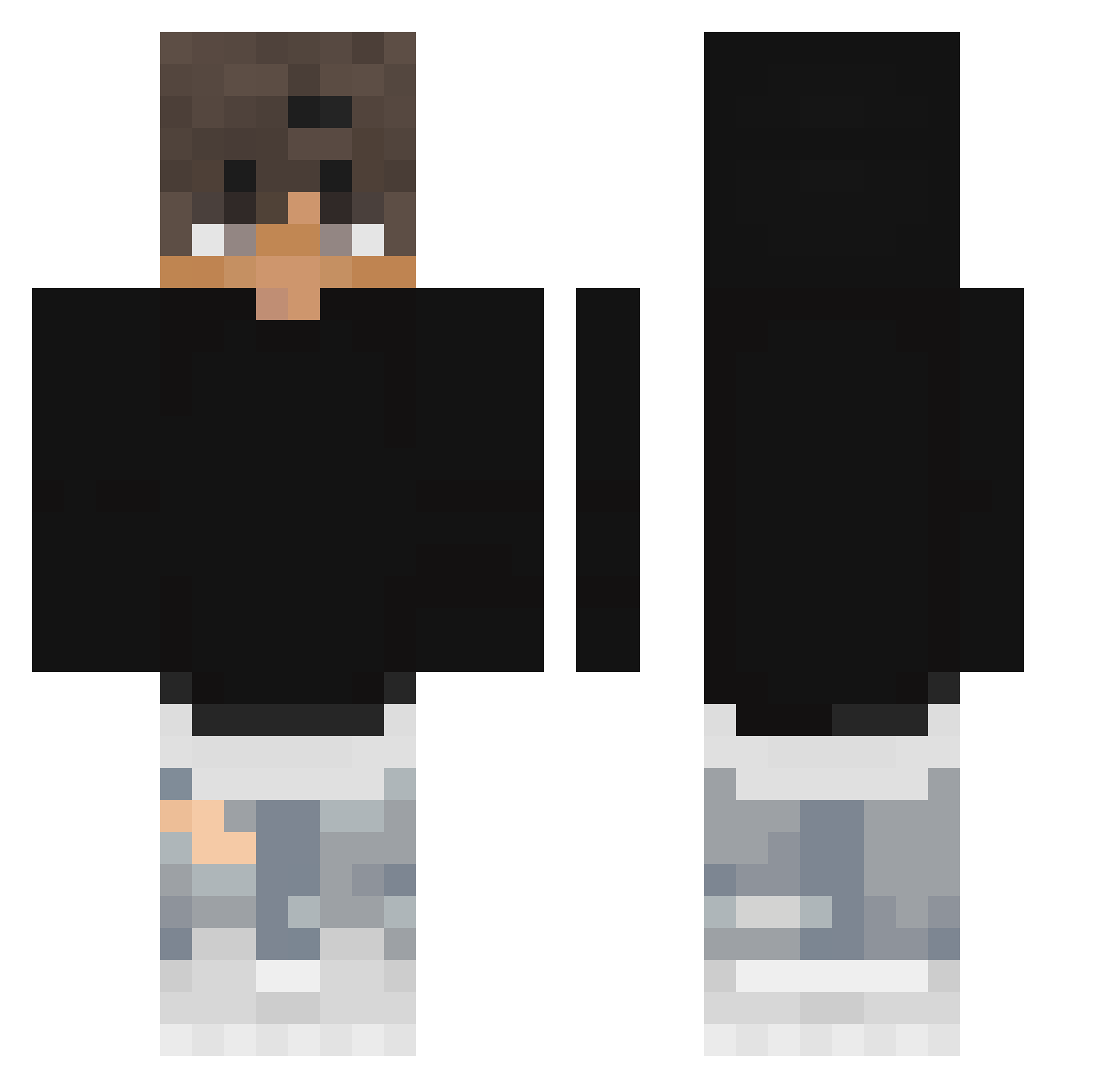 regard1ess Minecraft skin, front and back view