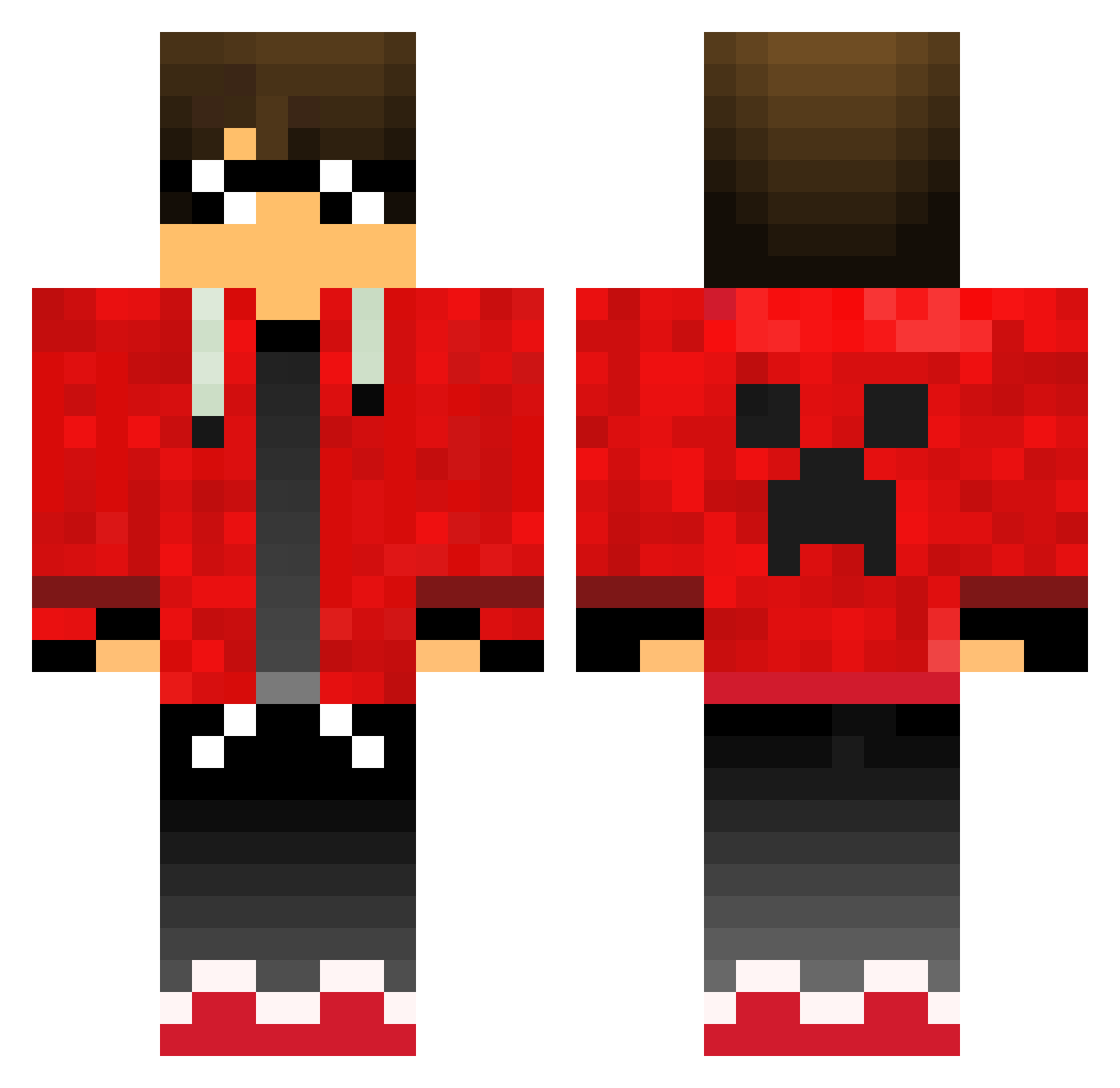 zen1310 Minecraft skin, front and back view