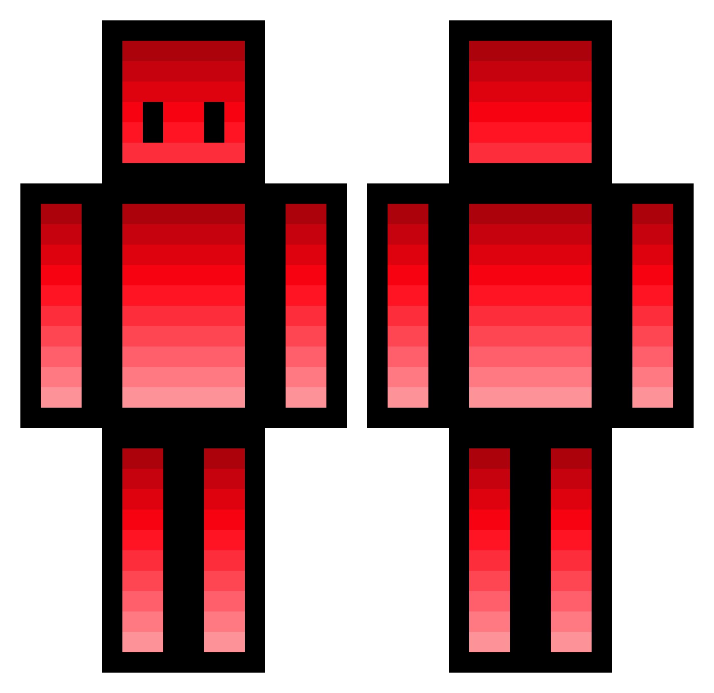 Szczur79 Minecraft skin, front and back view
