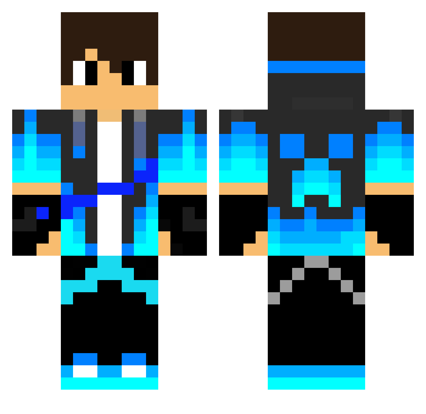 sample_ovo Minecraft skin, front and back view