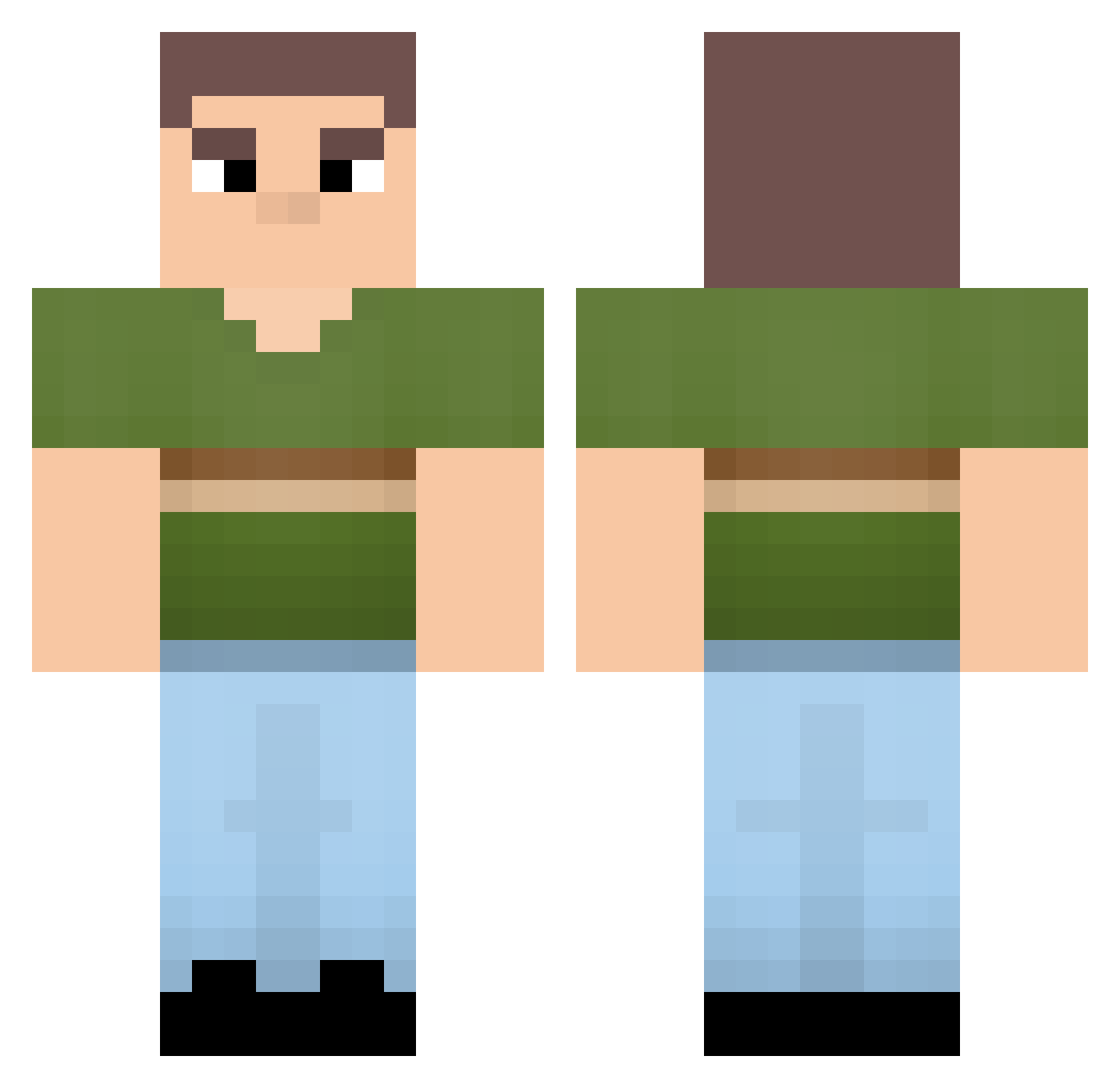 _DacTar_ Minecraft skin, front and back view