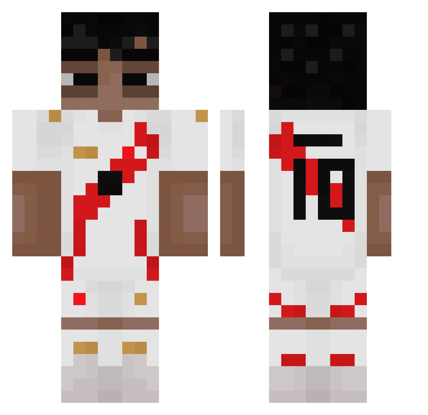 goferek164 Minecraft skin, front and back view