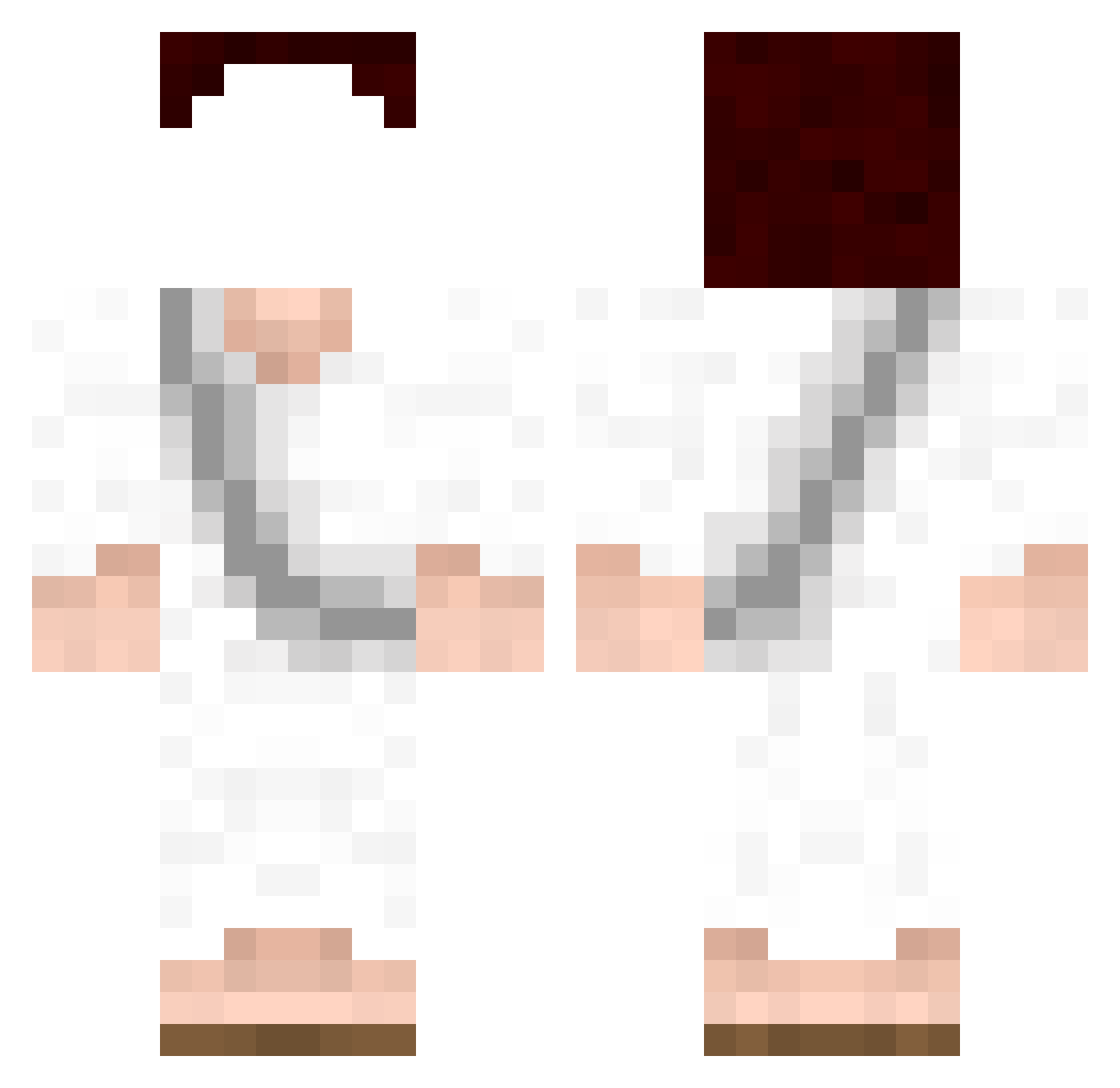 Callo Minecraft skin, front and back view
