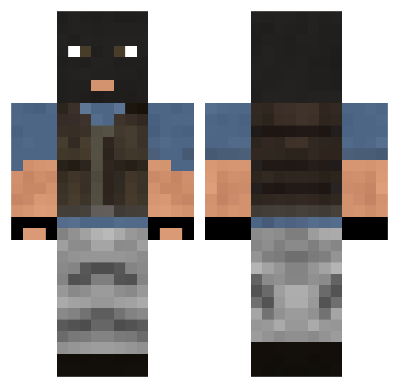 filix820_TOW Minecraft skin, front and back view