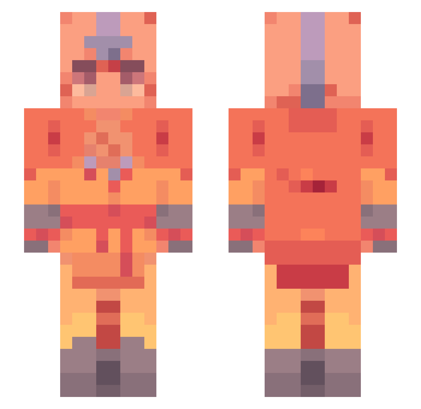 thommo1988 Minecraft skin, front and back view