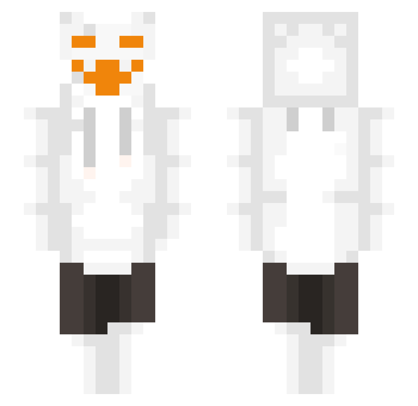 RalexPow3r Minecraft skin, front and back view
