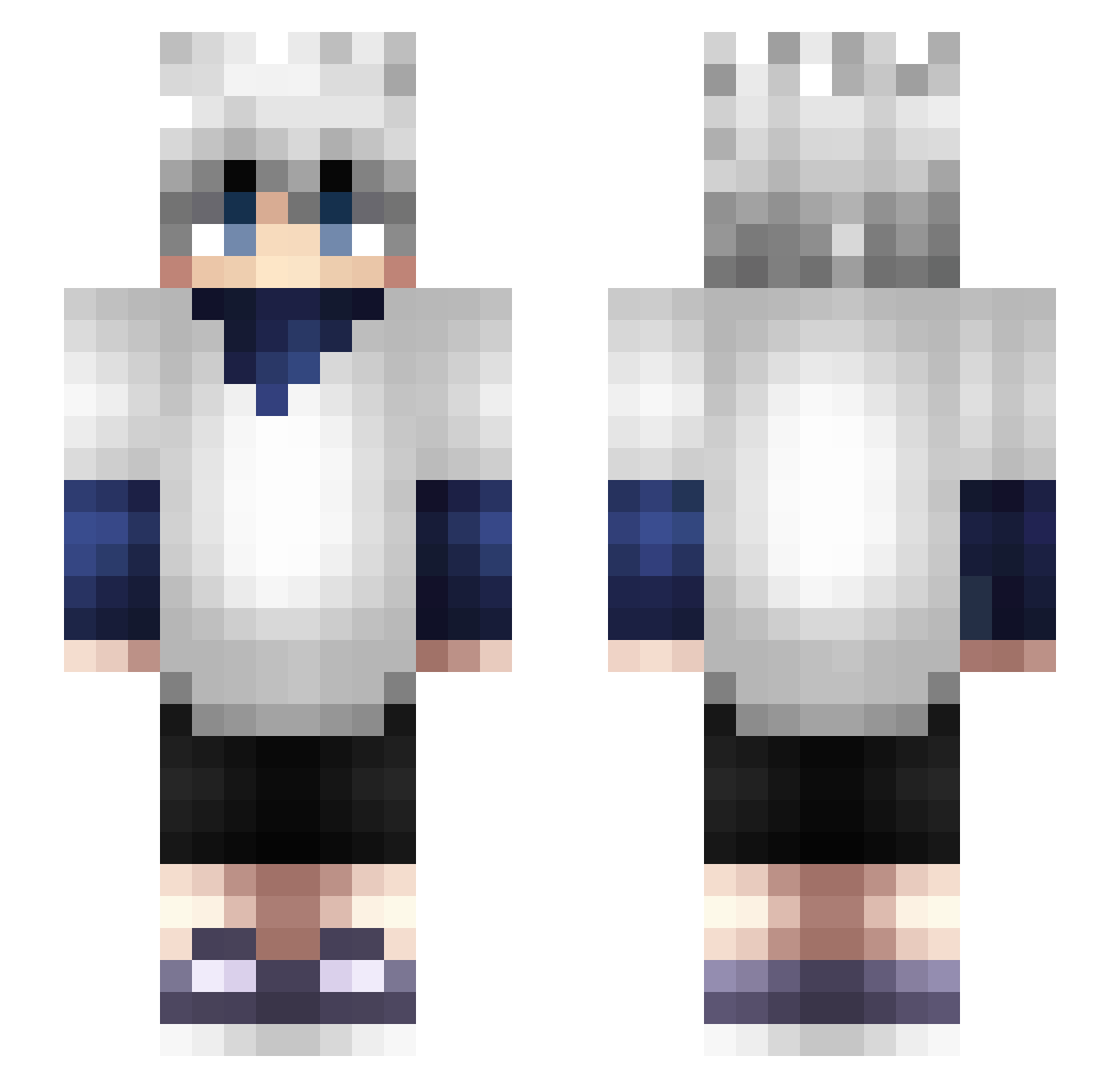 YatoroEnjoyer Minecraft skin, front and back view