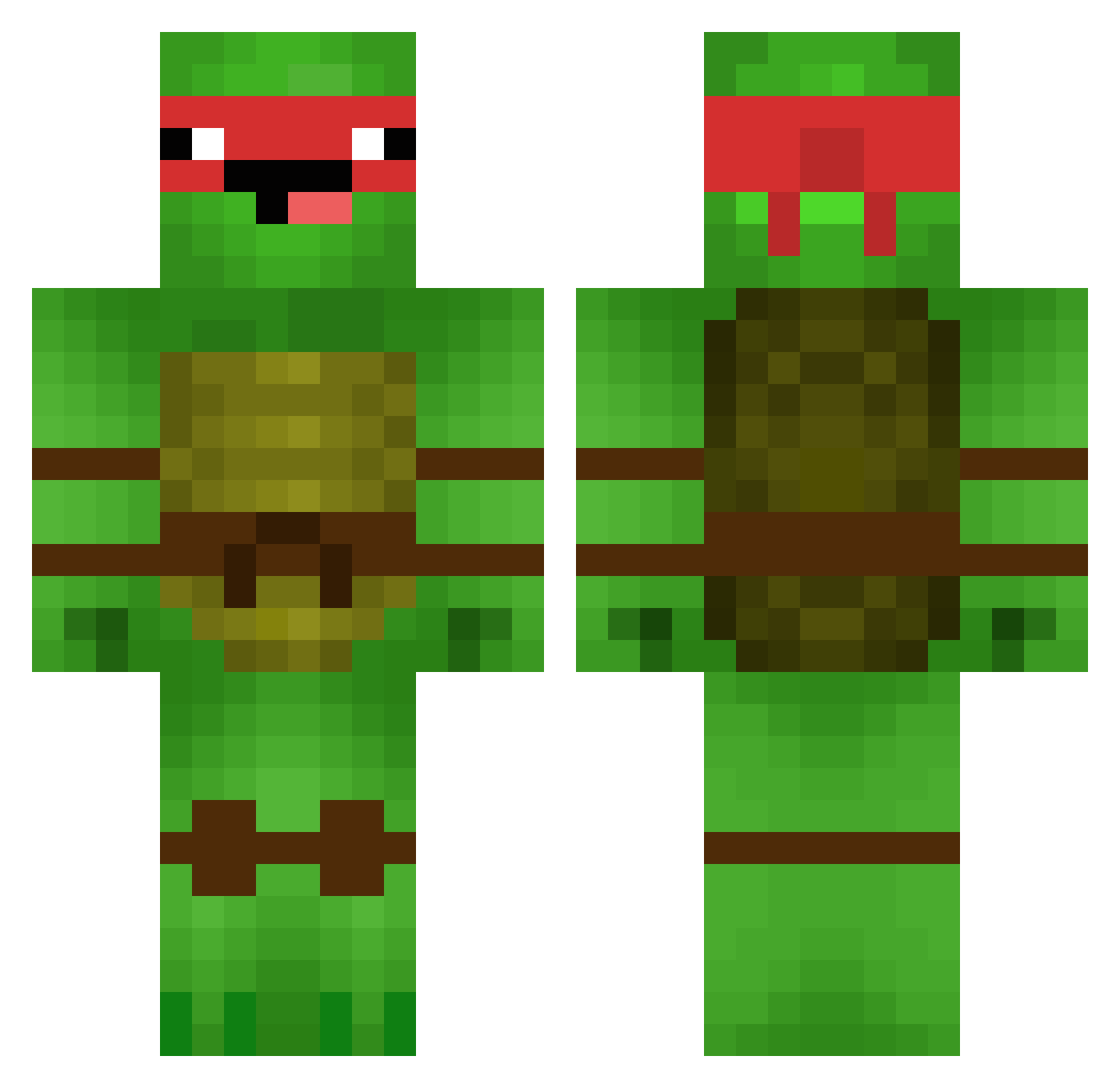OggeTheGangster Minecraft skin, front and back view
