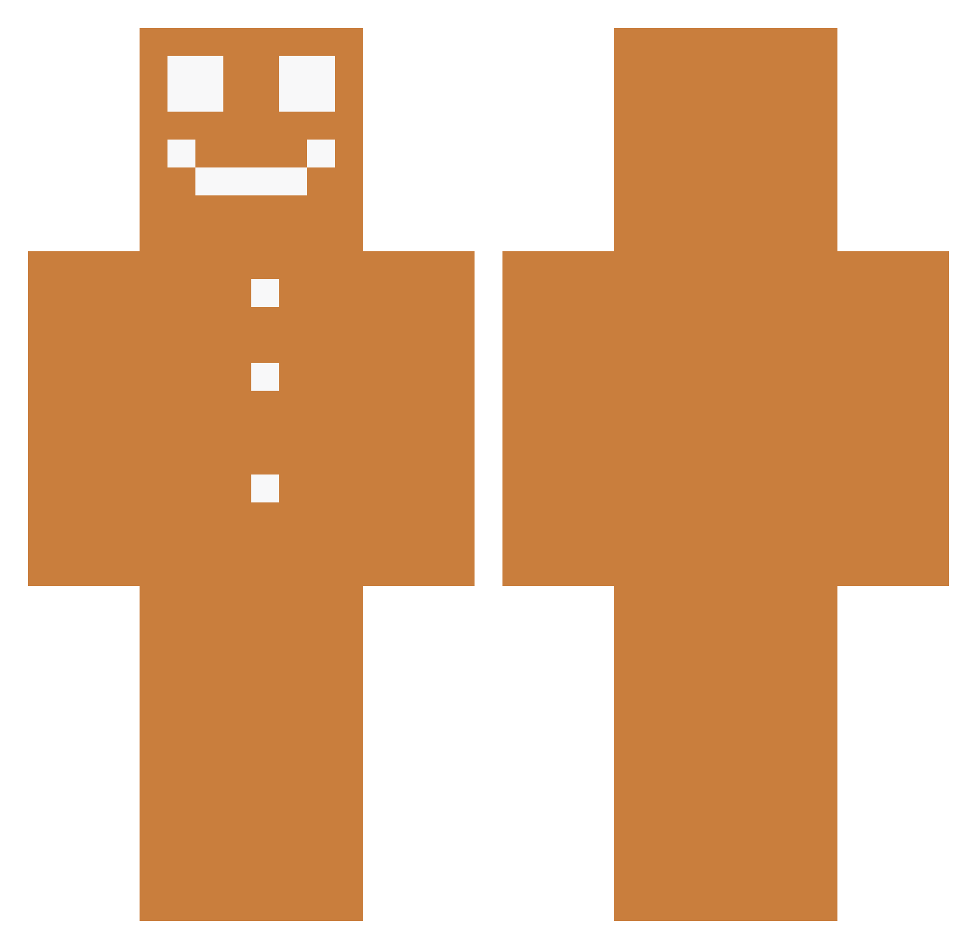 Cobra_Kim Minecraft skin, front and back view