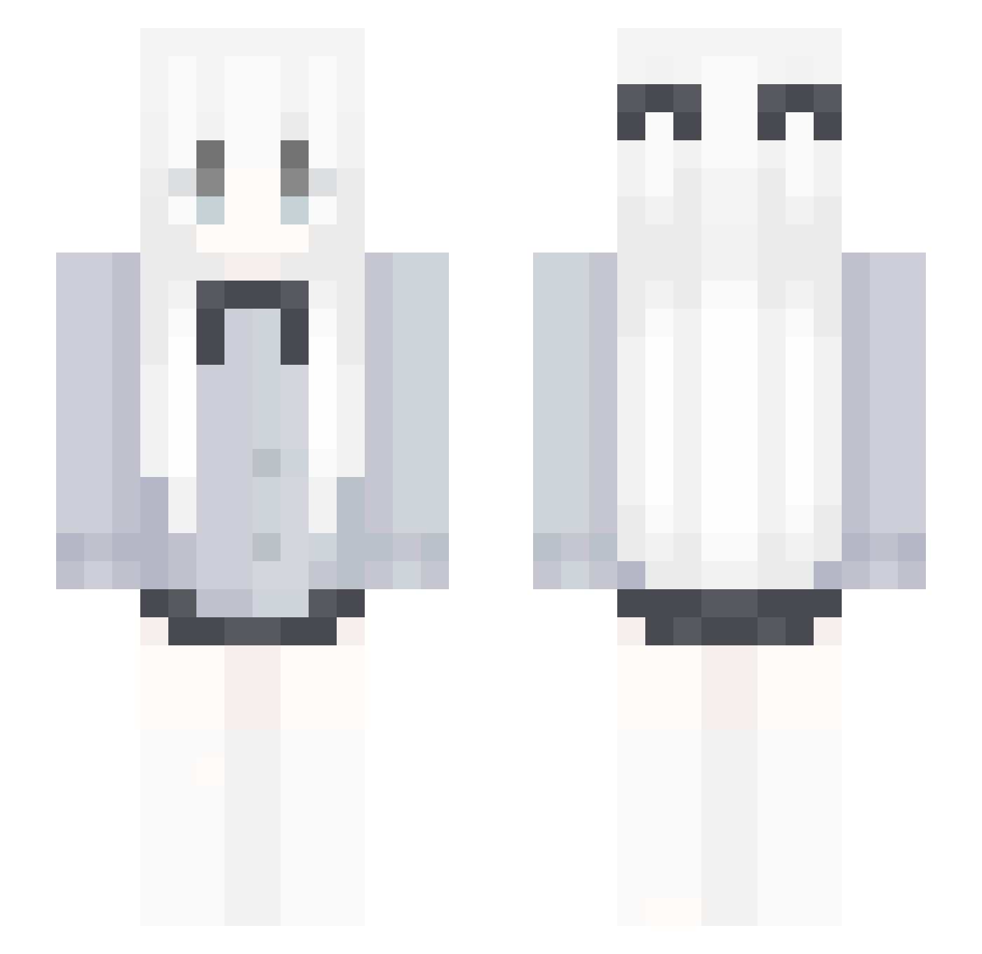 zJerex Minecraft skin, front and back view