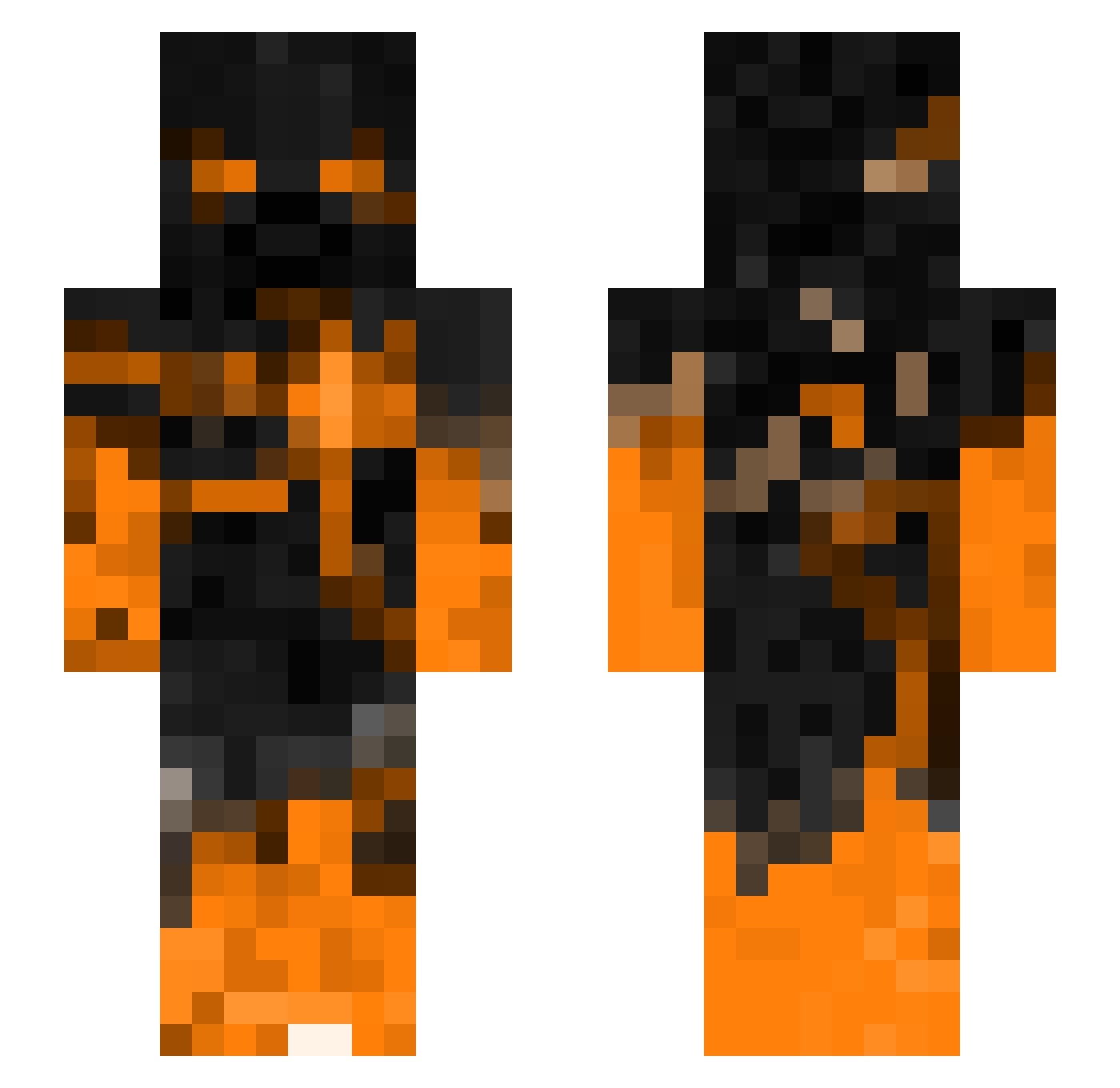 7Sl1de Minecraft skin, front and back view