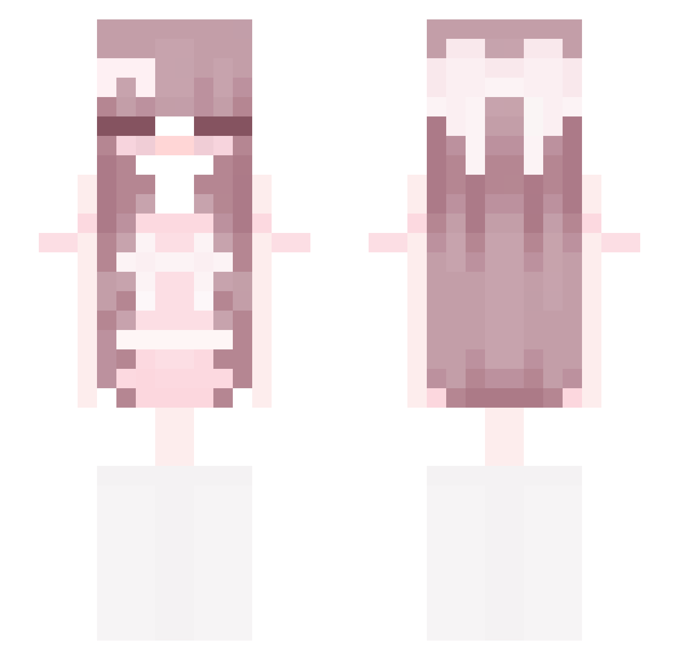 Ylvie_ Minecraft skin, front and back view