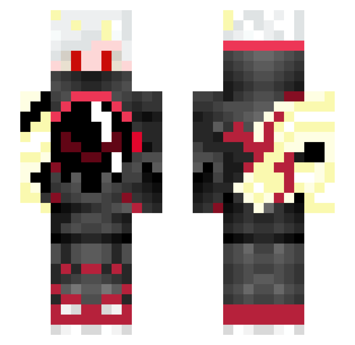 PHASE__ Minecraft skin, front and back view