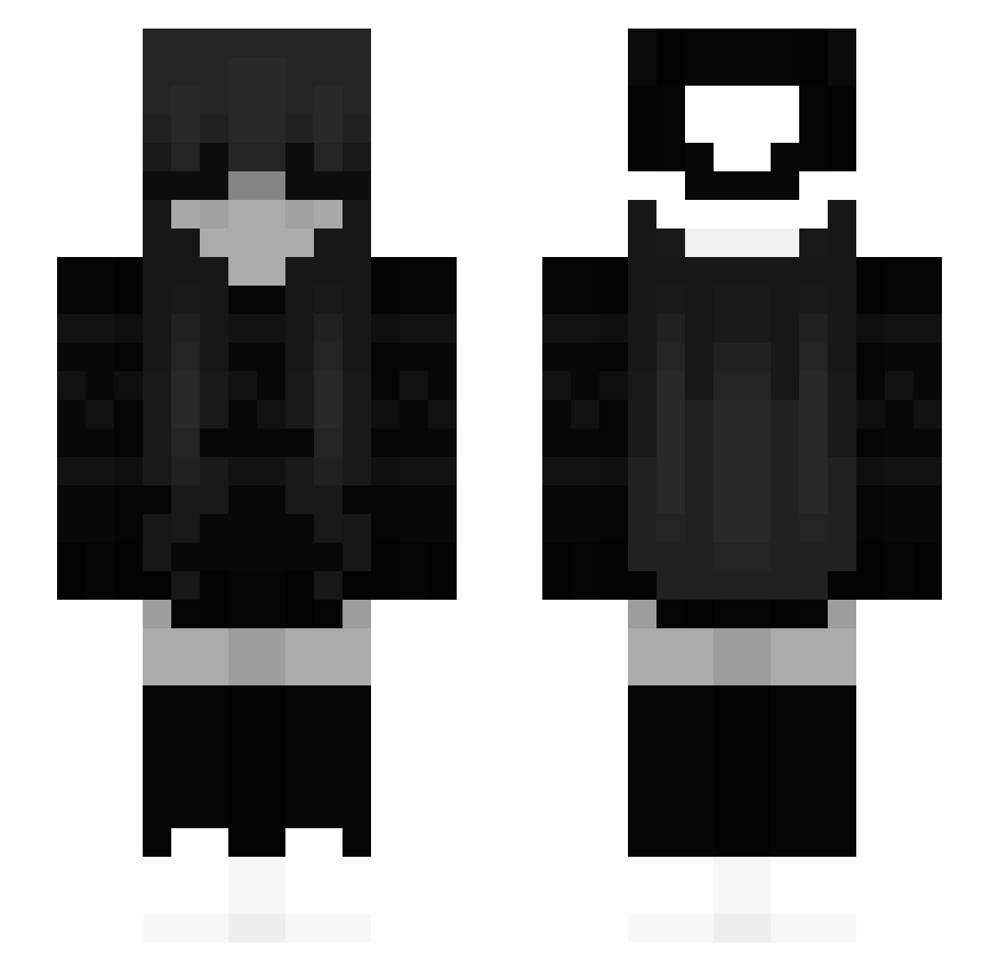 Ardynom Minecraft skin, front and back view