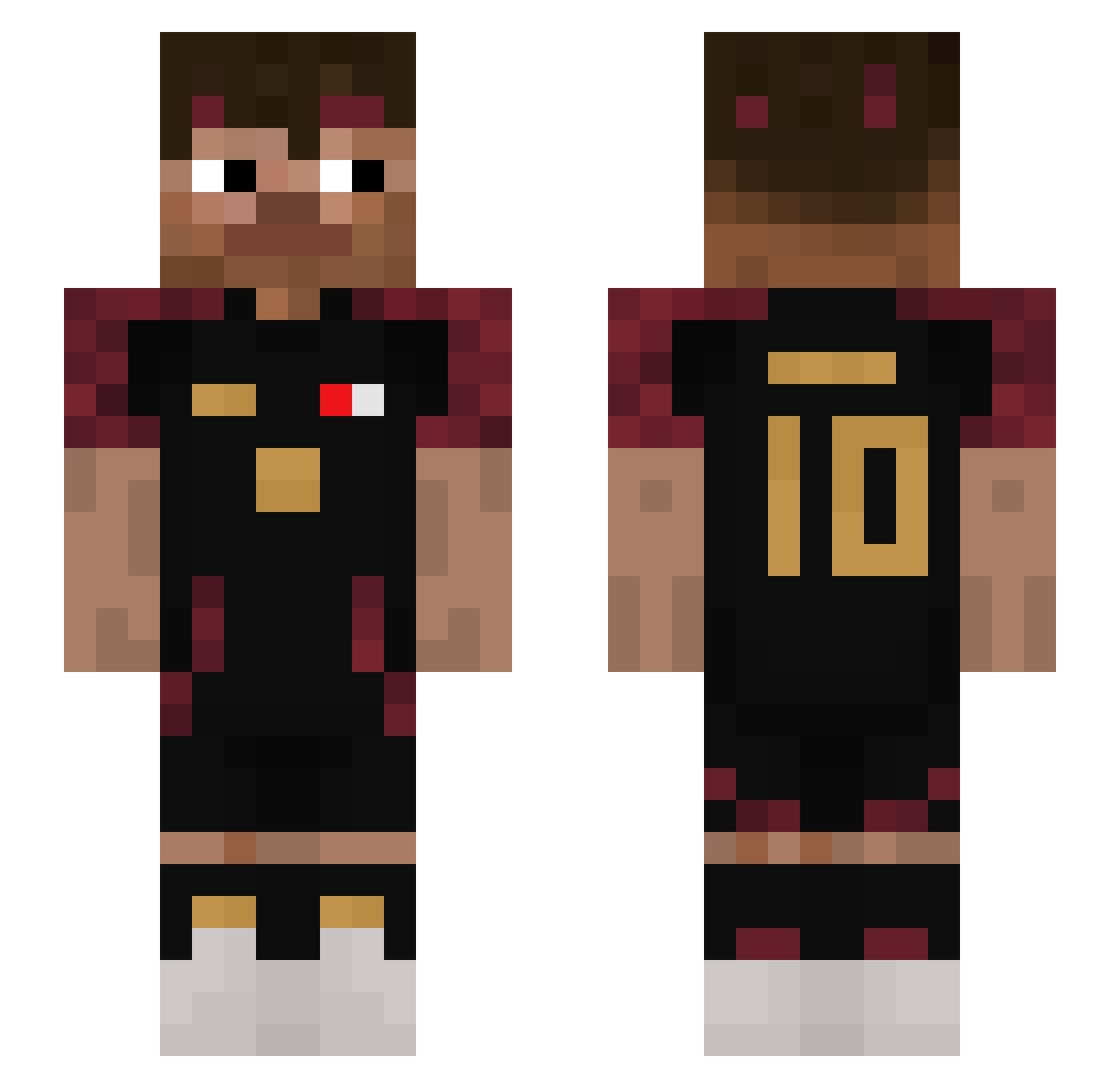 coxve_ Minecraft skin, front and back view