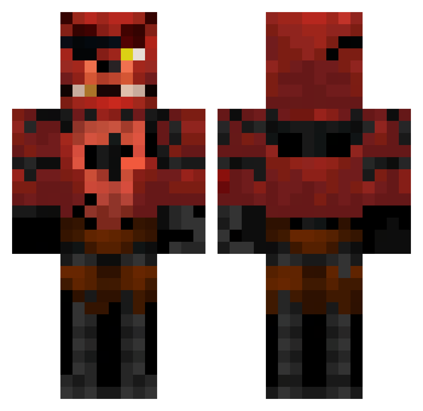 Shad0w_Ninja2 Minecraft skin, front and back view