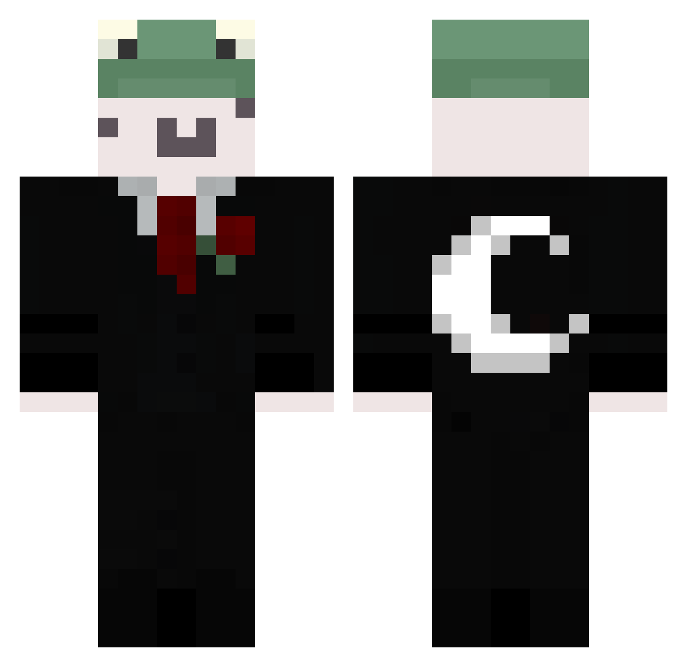 gunaeyp_ Minecraft skin, front and back view